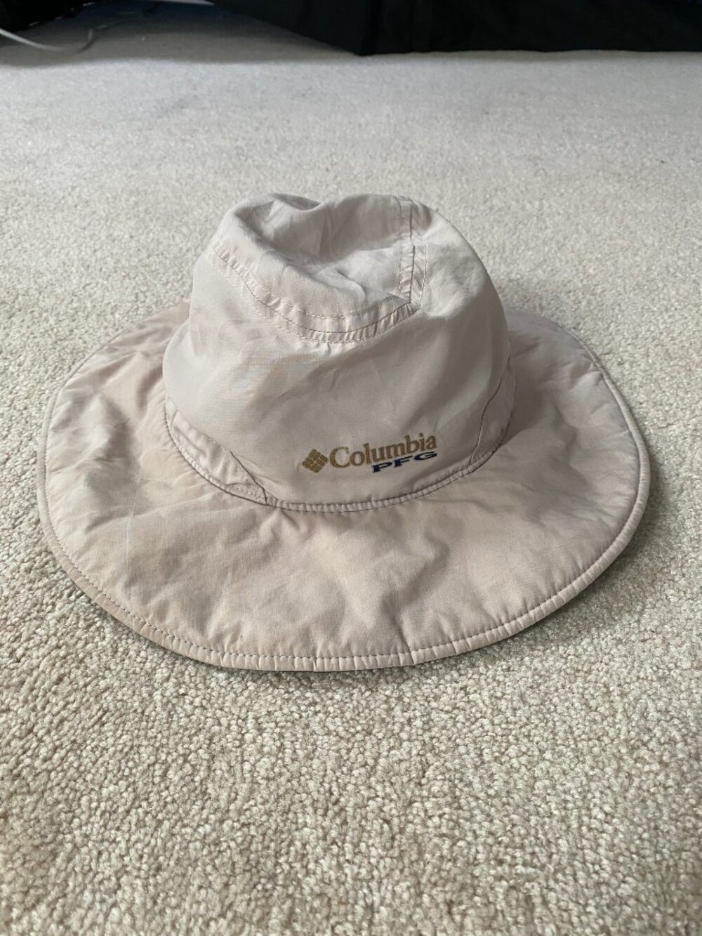 Columbia PFG Hat Men's O/S Adjustable Tan Packable, Vacation , Fishing